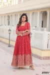 Vamika Vol 28 Faux Georgette Wedding Wear Gown With Dupatta Wholesale Shop In Surat
